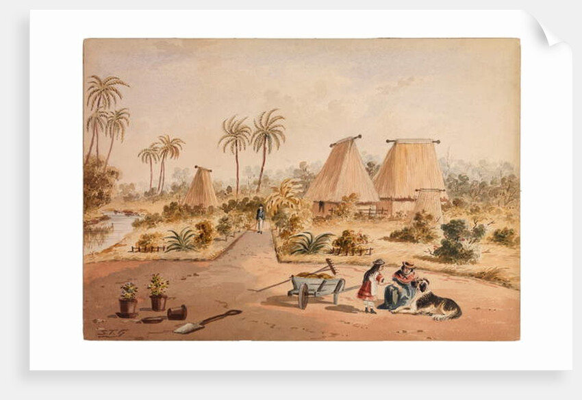 The Homestead, Savu Bay, Fiji, 1870 by Samuel Thomas Gill