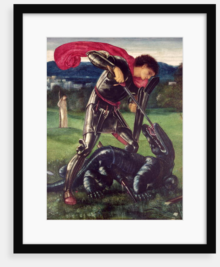 St. George and the Dragon, 1868 by Edward Coley Burne-Jones