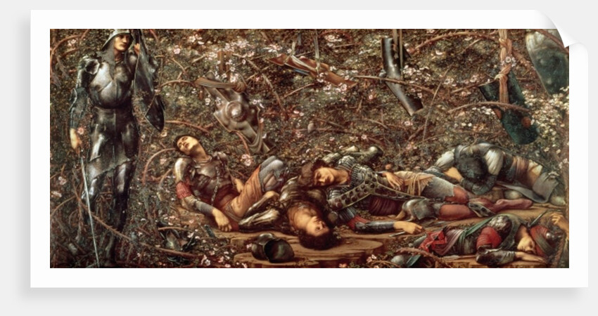The Prince Enters the Briar Wood by Edward Coley Burne-Jones