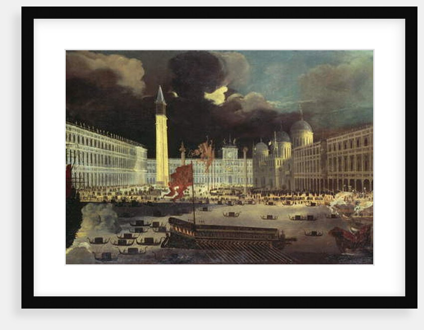 An Imaginary View of San Marco from the Bacino on Ascension Day by Francois de Nome