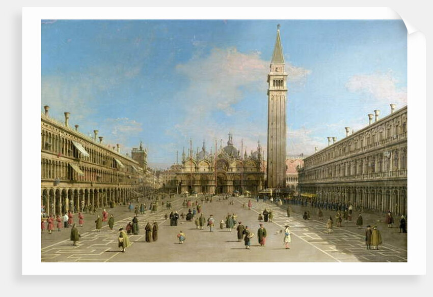 Piazza San Marco looking towards the Basilica di San Marco by Canaletto