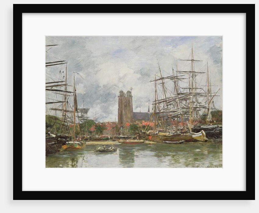 A French Port, 1884 by Eugene Louis Boudin