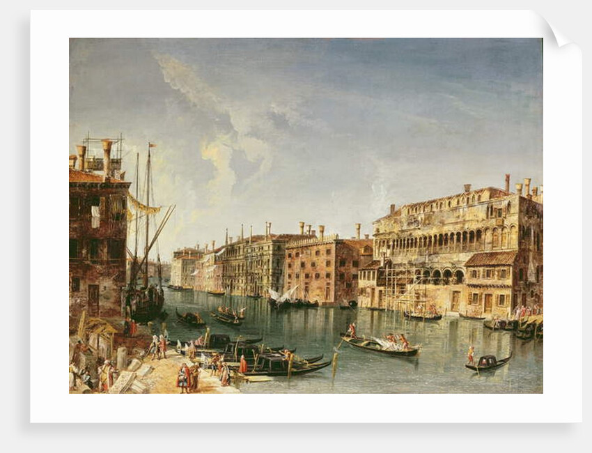 Venice, Grand Canal and the Fondaco dei Turchi by Michele Marieschi