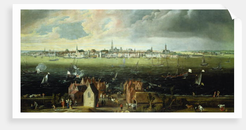 View of Antwerp from the River Schelde by Jan Wildens