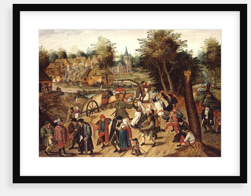 The Return from the Kermesse by Pieter the Younger Brueghel