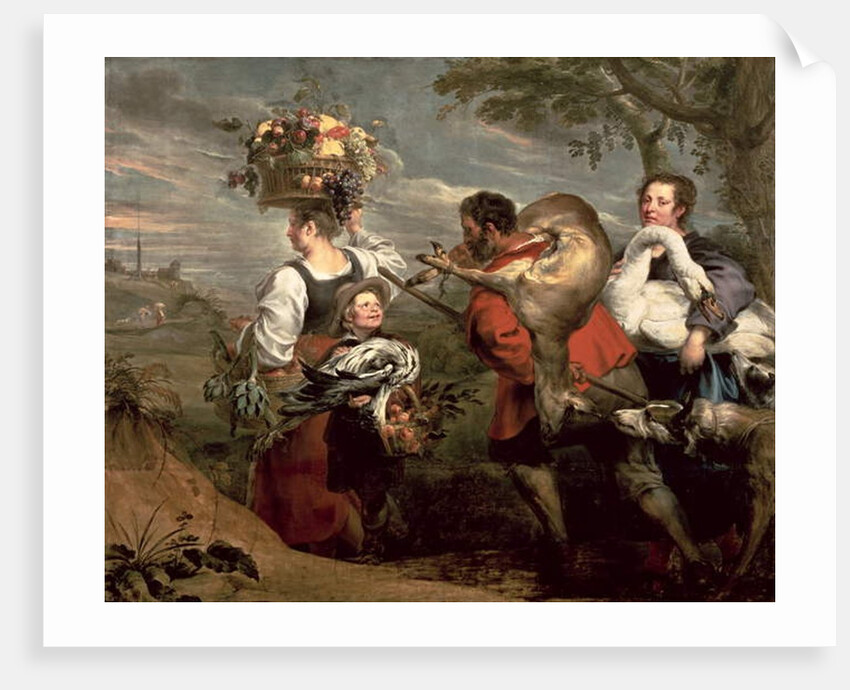 Peasants Going to Market by Peter Paul and Snyders Frans Rubens