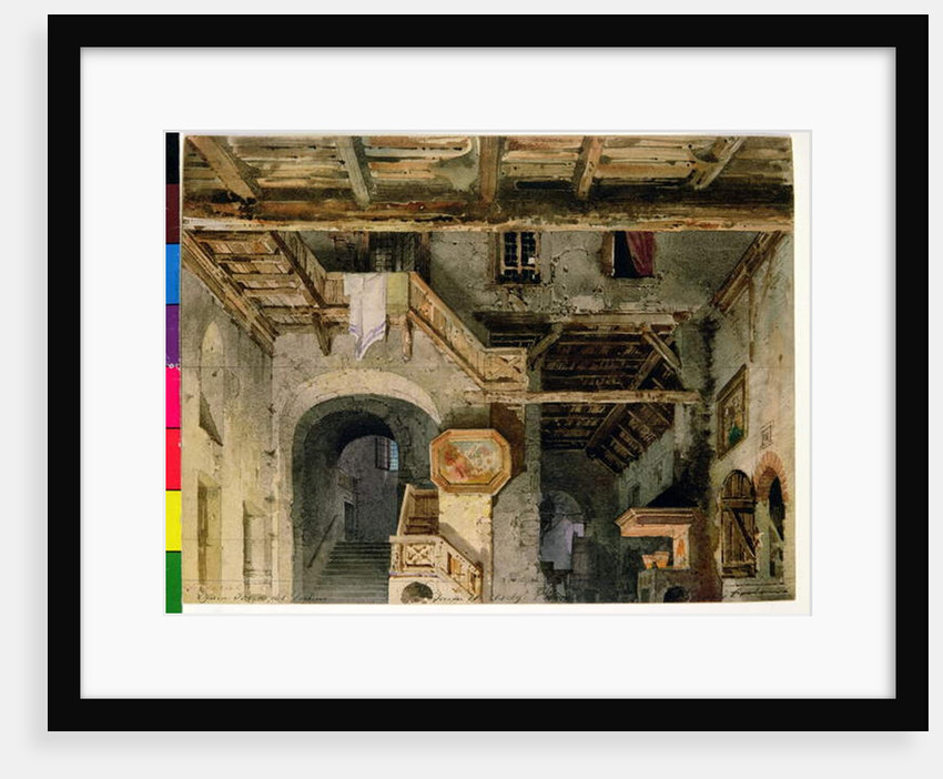 Set design for 'La Forza del Destino', c.1862 by Carlo Ferrario