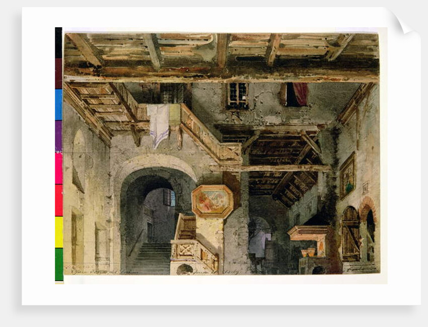 Set design for 'La Forza del Destino', c.1862 by Carlo Ferrario