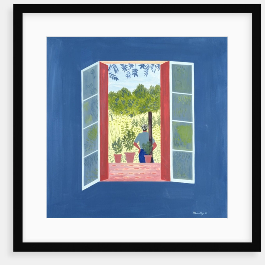 Zaid Through the Window, 1986 by Marie Hugo
