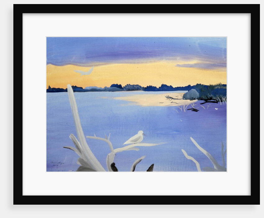 Le Rhone au Gabian, 1987 by Marie Hugo