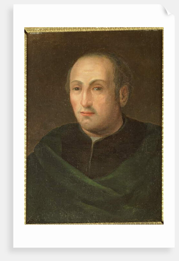 Christopher Columbus, after a painting in the Uffizi, 1788 by Giuseppe Calendi