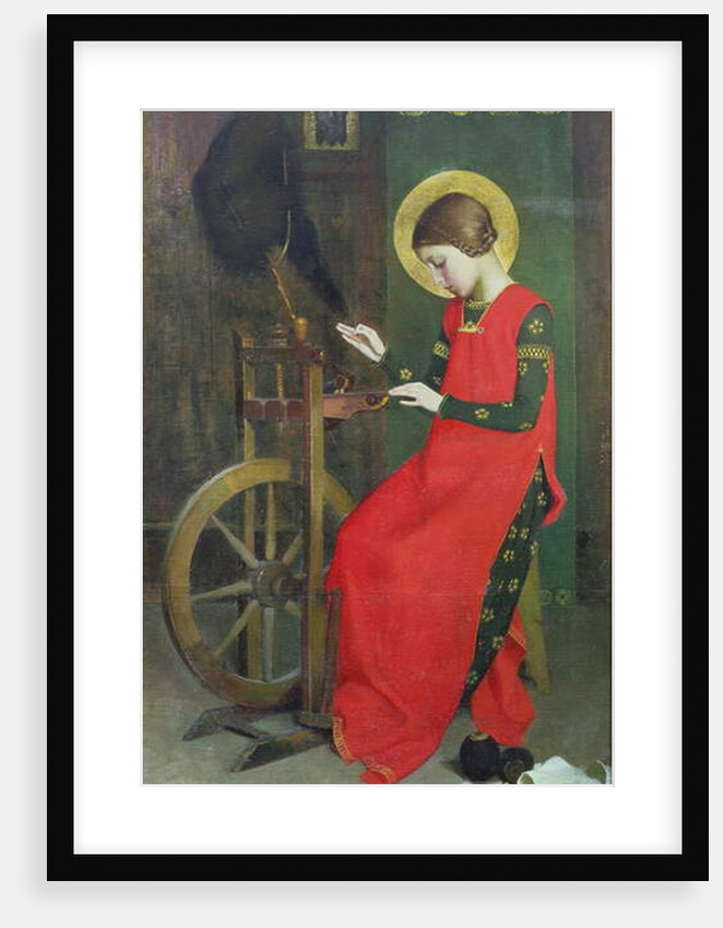 St. Elizabeth of Hungary spinning Wool for the Poor, c. 1895 by Marianne Stokes