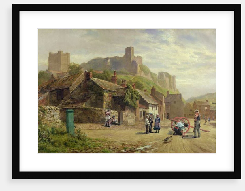 Children Watching a Wheelwright by Robert Gallon