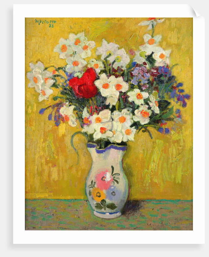 Spring Flowers, 1978 by Alberto Morrocco