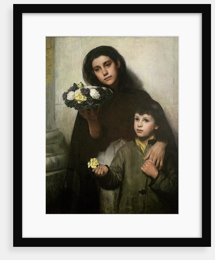 Buy a Bunch of Pretty Flowers?, 1883 by George Morton