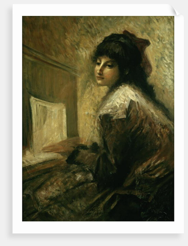 Girl at the Piano by Luigi Conconi