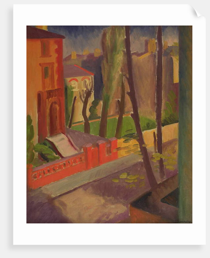 Tree-Lined Street by Bernard Meninsky