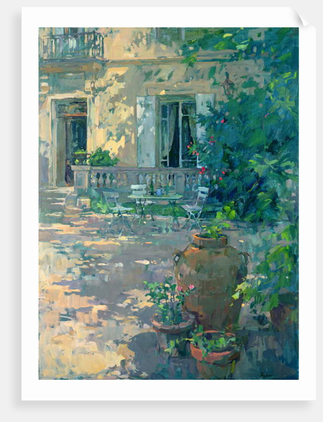 Terrace with Urns by Susan Ryder