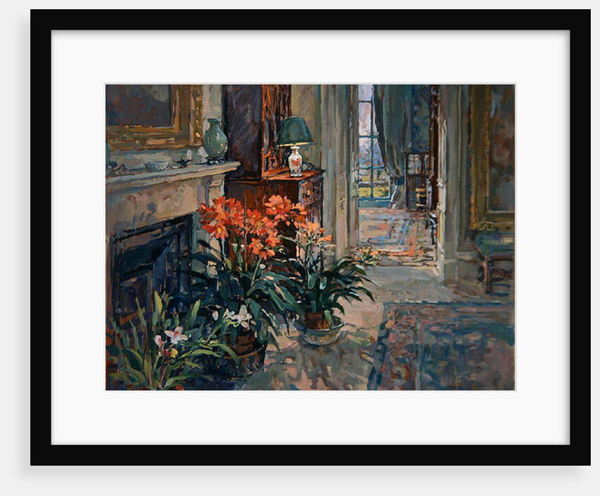 Clivia and Orchid by Susan Ryder