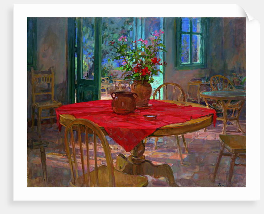 Geraniums at Escallerilla by Susan Ryder