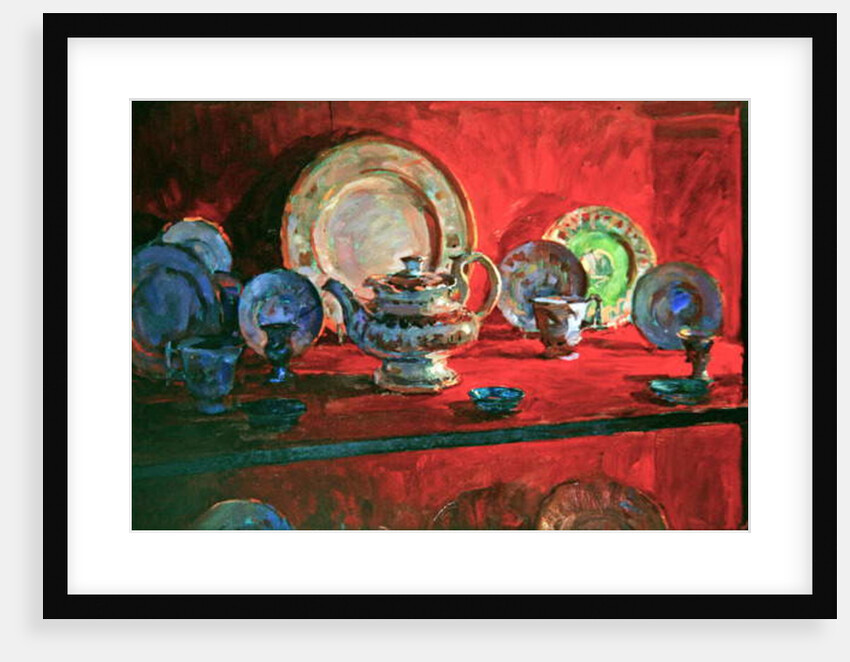 Red Alcove with Teapot by Susan Ryder