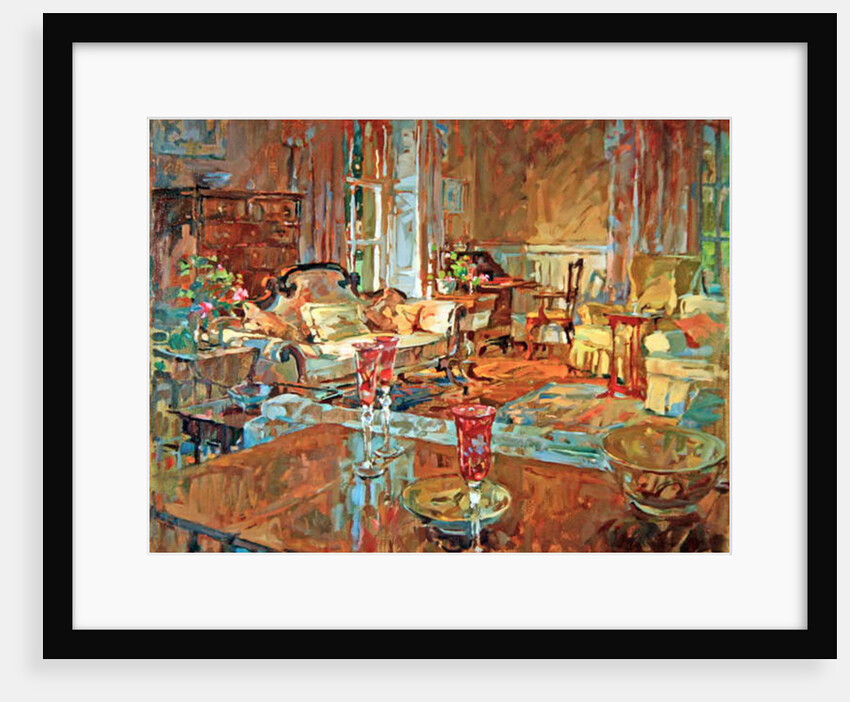 Drawing Room with Venetian Glass by Susan Ryder