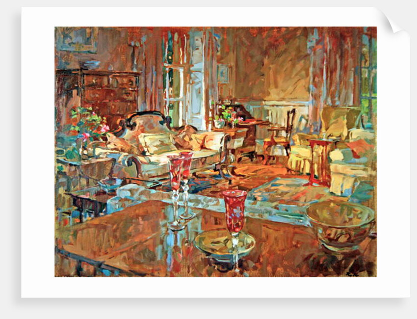 Drawing Room with Venetian Glass by Susan Ryder