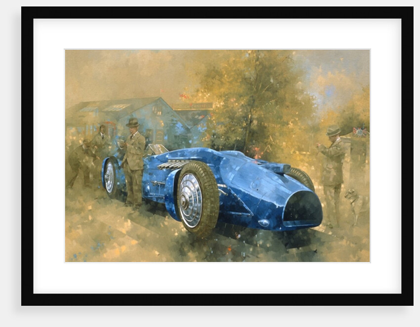Bluebird at Brooklands by Peter Miller