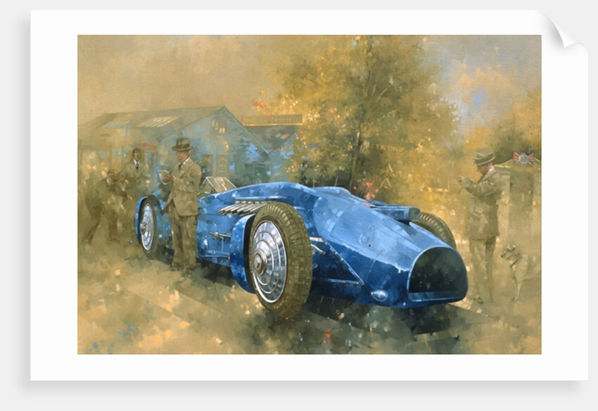 Bluebird at Brooklands by Peter Miller