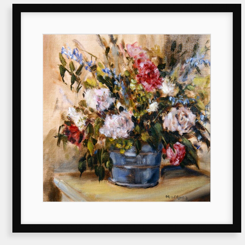 Flowers in a bucket by Miranda Legard