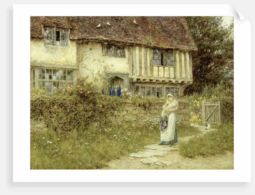 Beside the Old Church Gate Farm, Smarden, Kent by Helen Allingham