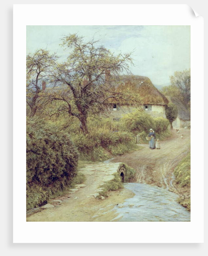 A Hill Farm, Symondsbury, Dorset by Helen Allingham