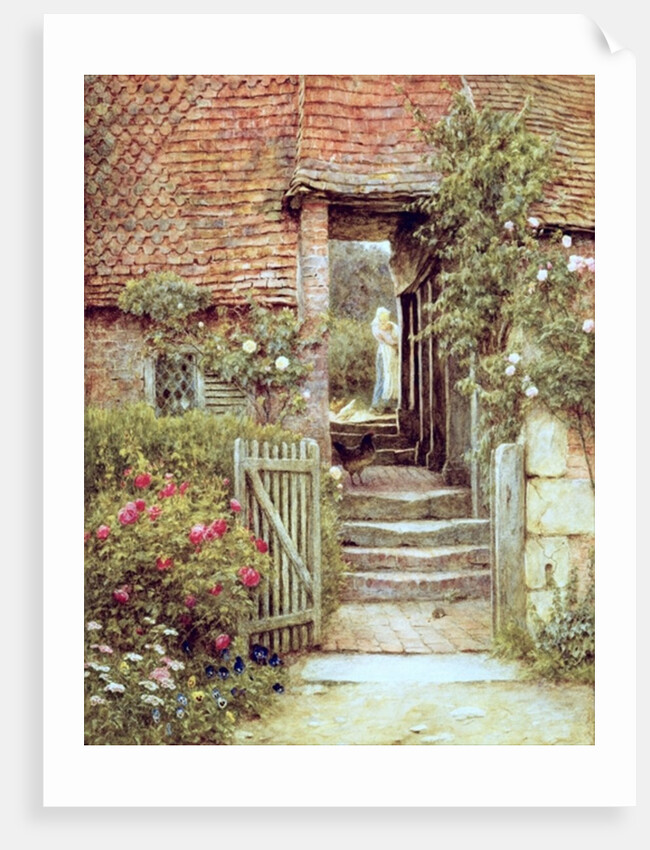 Under the Old Malthouse, Hambledon, Surrey by Helen Allingham