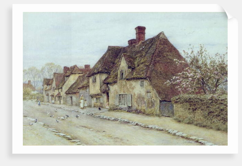 A Village Street, Kent by Helen Allingham