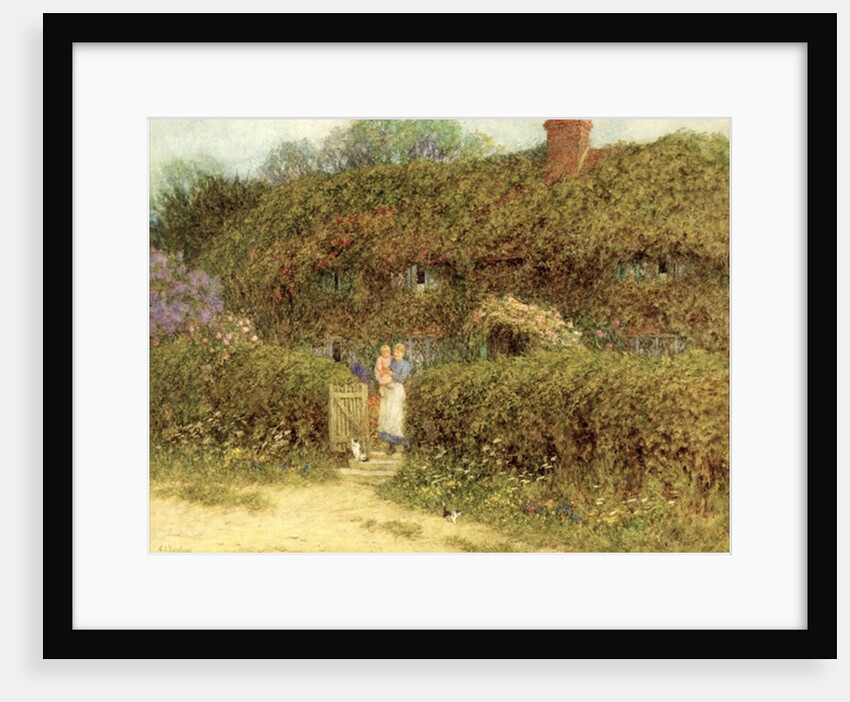 A Cottage at Freshwater, Isle of Wight by Helen Allingham