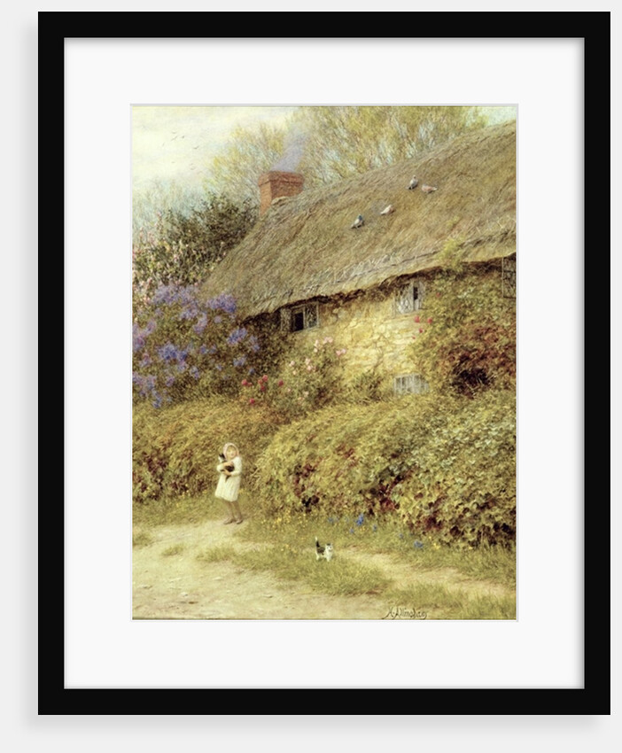 Old Cottage at Freshwater, Isle of Wight by Helen Allingham