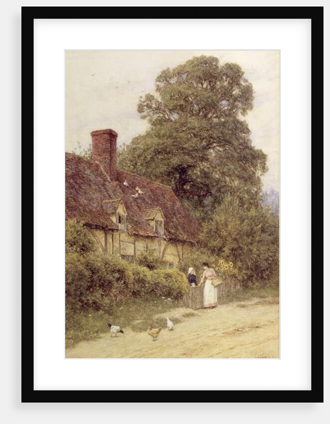 Old Post Office, Brook, near Witley, Surrey by Helen Allingham