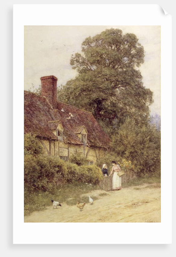 Old Post Office, Brook, near Witley, Surrey by Helen Allingham