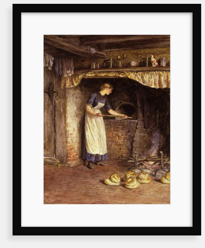 Baking Bread, c.1882 by Helen Allingham