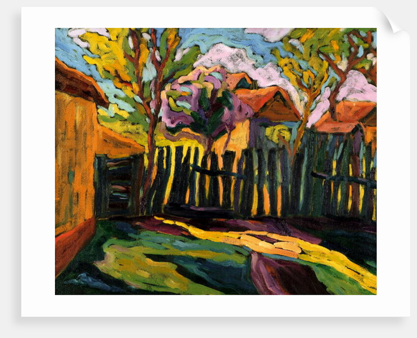 Sunny Courtyard by Marta Martonfi-Benke