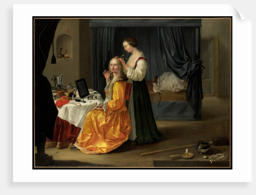 Lady at her Toilet, c.1650-60 by Netherlandish School