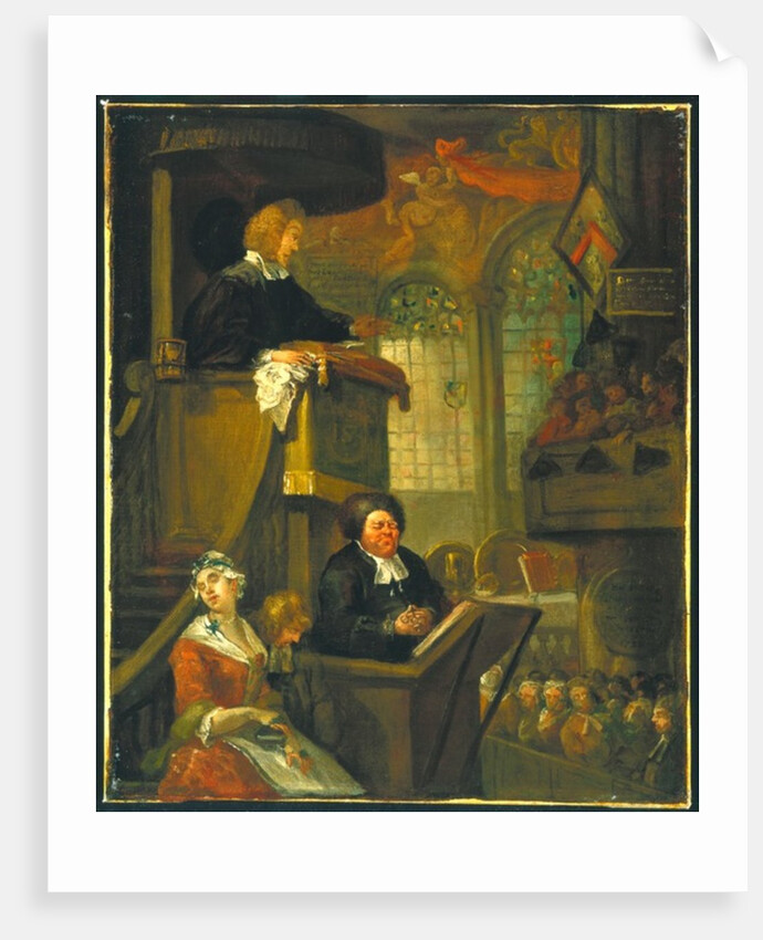 The Sleeping Congregation, 1728 by William Hogarth