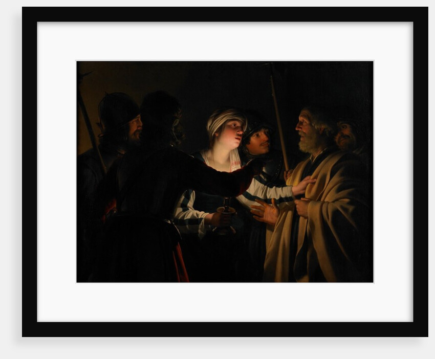 The Denial of St. Peter, c.1623 by Gerrit van Honthorst