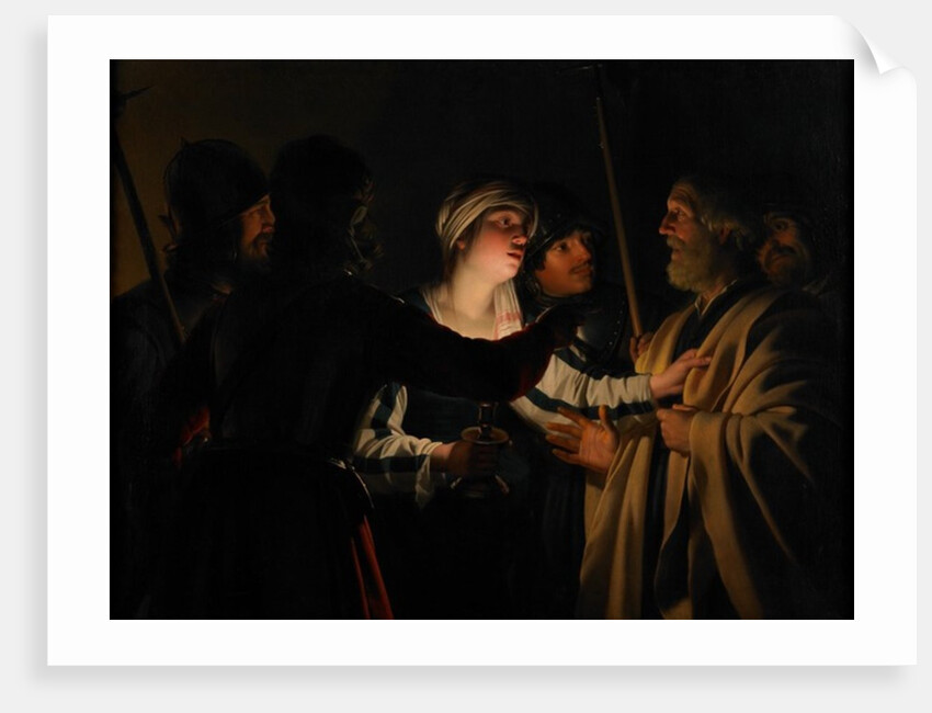 The Denial of St. Peter, c.1623 by Gerrit van Honthorst