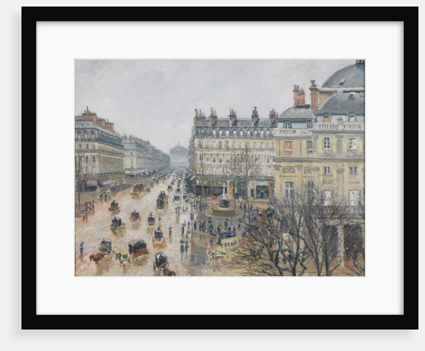 Place du Théâtre Français, Paris: Rain, 1898 by Camille Pissarro