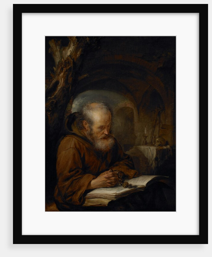 A Hermit Praying, 1670 by Gerrit or Gerard Dou