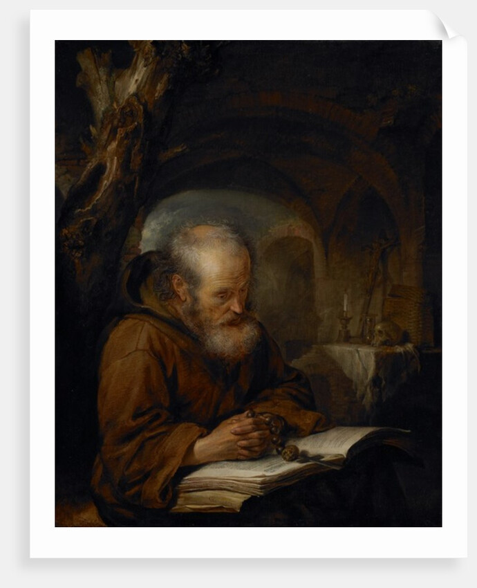 A Hermit Praying, 1670 by Gerrit or Gerard Dou