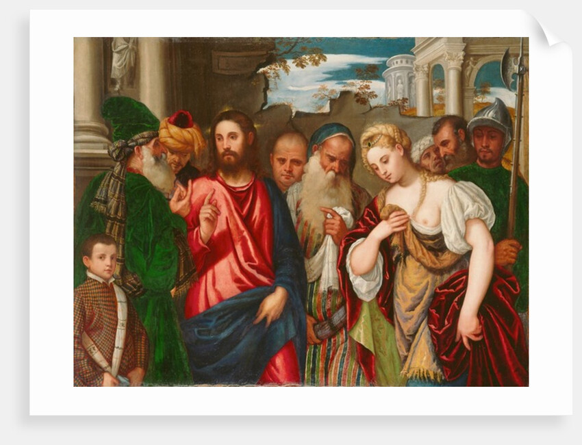 Christ and the Woman Taken in Adultery, c.1540 by (1528-88) Veronese