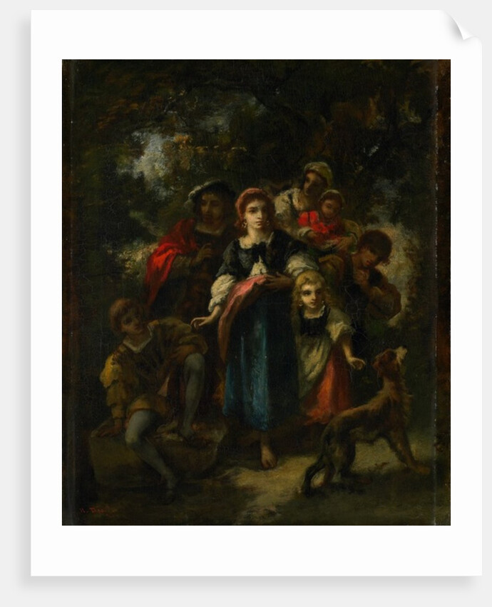 Children in a Wood by Narcisse Virgile Diaz de la Pena