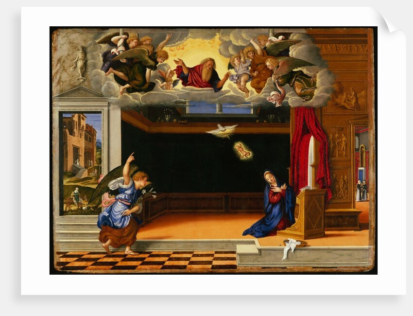 The Annunciation, c.1540 by Girolamo da Santacroce